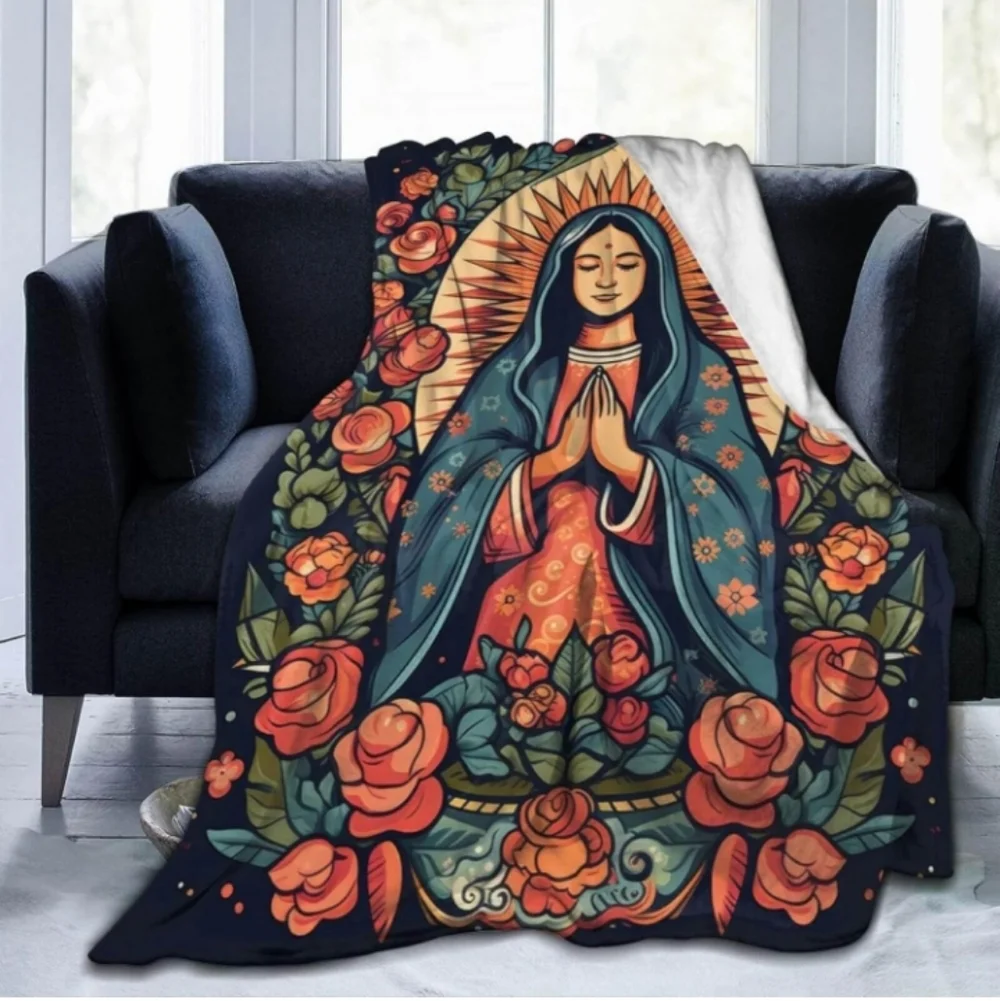 Homieblanket Virgin Mary Our Lady of Guadalupe Throw Blankets 40